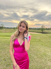 Sexy Mermaid Long Hot Pink Prom Dress Birthday Outfits SH1184