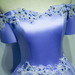Light Purple Tulle Long Off Shoulder Long Party Dress, Lavender Prom Dress