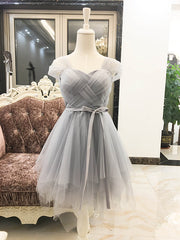 Lovely Tulle Short Party Dresses, Cute Mini Dresses, Tulle Short Women Dresses for Sale