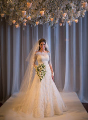 Wedding Dress with Sleeves, Bridal Gown ,Dresses For Brides