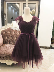 Lovely Tulle Short Party Dresses, Cute Mini Dresses, Tulle Short Women Dresses for Sale