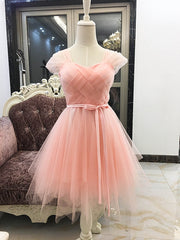 Lovely Tulle Short Party Dresses, Cute Mini Dresses, Tulle Short Women Dresses for Sale
