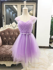 Lovely Tulle Short Party Dresses, Cute Mini Dresses, Tulle Short Women Dresses for Sale