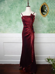 Purple Vintage Floral Embellished Sheath Gown Evening Dress HZ1024