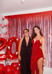 Shiny Spaghetti Strap Sleeveless Sequin Slit Long Prom Dress Evening Dress HZ1024