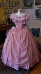 Vintage French Palace Lace A-line Long Prom Dress Evening Dress HZ1024