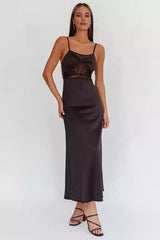 The eye-catching unlined twisted detail lace corset with adjustable shoulder straps and a zipper at the back Prom Dresses