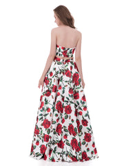 Two Piece Floral Dress with Pocket-Floral