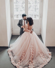 Tulle Flowers Quinceanera Dresses Sweetheart Ball Gown