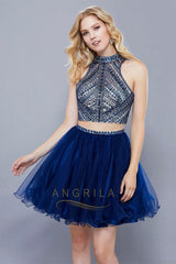 Princess Two-Piece Beading Short Formal Cocktail Dresses