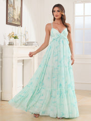 Empire Chiffon Tiered Skirt Max Bohemian Dresses Minty Cloud