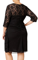 Half Sleeves Lace Chiffon Mother of the Brides Dress
