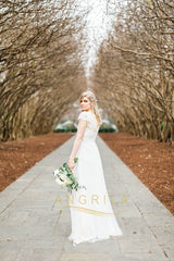 Princess Lace Floor-length Wedding Dresses with Sleeves