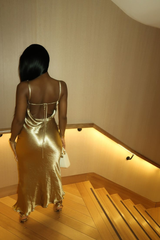 Simple Satin Long Prom Dress Evening Dress SH988
