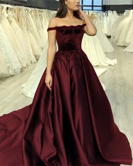 Velvet And Satin Ball Gown Dresses Lace Appliques