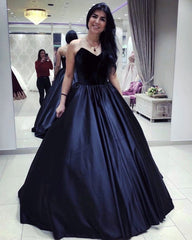 Velvet Corset Floor Length Ball Gowns Prom Dresses