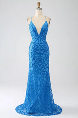 Wholesale Gougeous Deep V-Neck Mermaid Prom Dress prom dresses with long sleeves