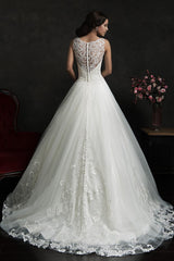 Elegant Lace Ball Gown Princess Dress Custom Made Tulle Bridal Gown