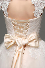 Ball-Gown/Princess Scoop Neck Floor Length Chiffon Wedding Dress With Beading Sequins
