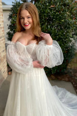 Strapless Long Wedding Dress With Train