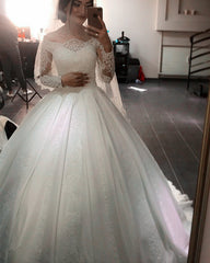 Vintage Wedding Gown Lace Long Sleeves Off The Shoulder