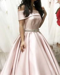Pink Wedding Dress Ball Gown Off The Shoulder