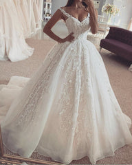 Elegant Wedding Dress Ball Gown Lace Sweetheart Off The Shoulder