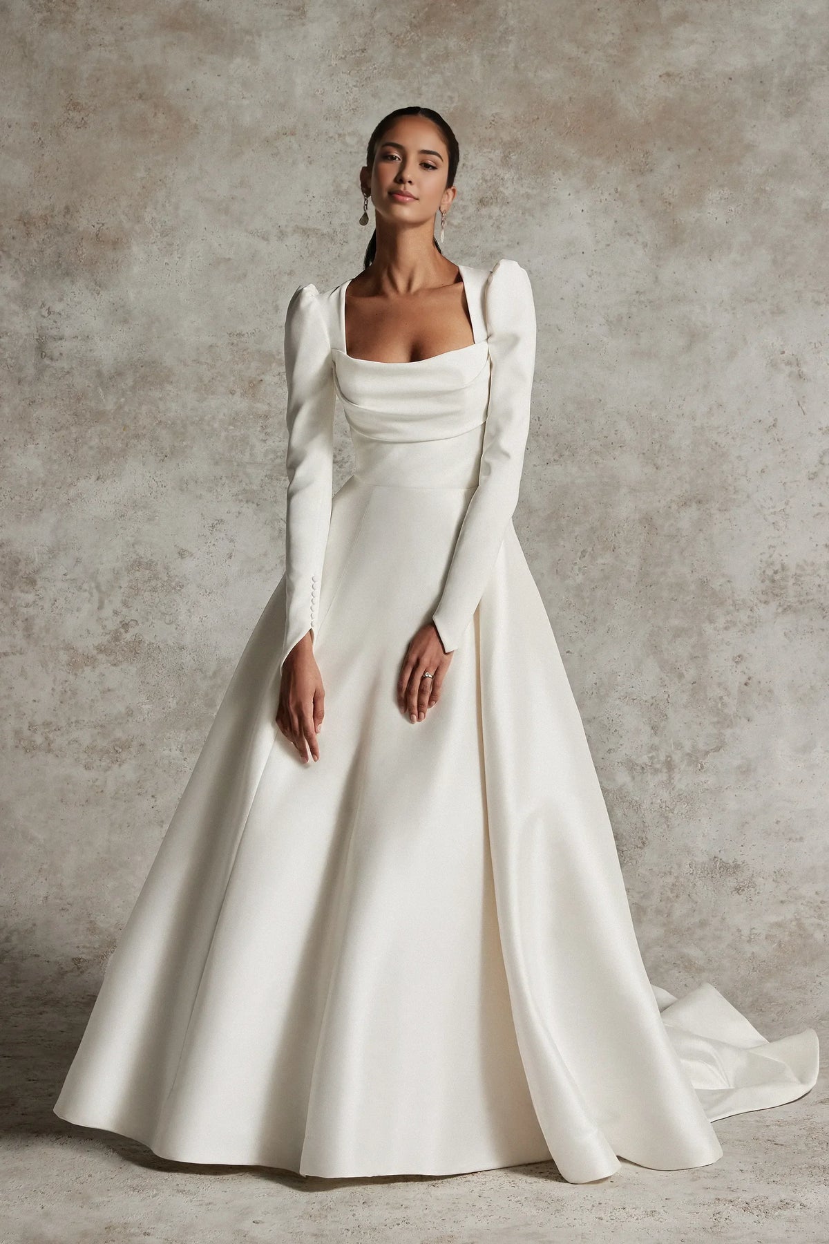 Weitese Dress Prom Dress Stores Long Puff Sleeves Wedding Dress A-line Backless Formal Women's Dresses