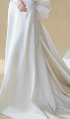 Off-the-Shoulder Strapless Bow Shouler Wedding Dress
