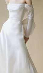 Off-the-Shoulder Strapless Bow Shouler Wedding Dress