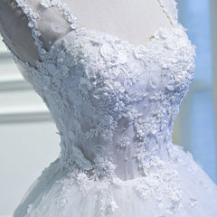 White Lovely Tulle with Lace Princess Cute Sweetheartt Short Party Dress, White Short Prom Dresses