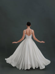 Wedding Dress and Lace Gown Modest Wedding Dress Simple Wedding dress Alternative wedding dress White Linen Dress