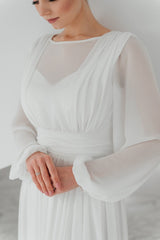 Concise wedding dress Church wedding dress Elegant bridal gown Lovely bridal dress