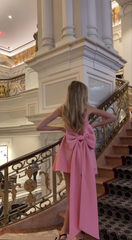 Pink Homecoming Dresses Short Party Gowns Homecoming Dress With Bowknot SH620
