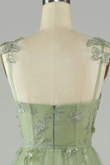 Wholesale Stunning A-Line Long Tulle Prom Dress with Split And 3D Butterflies prom clothing