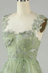 Wholesale Stunning A-Line Long Tulle Prom Dress with Split And 3D Butterflies prom clothing