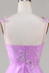 Wholesale Stunning A-Line Long Tulle Prom Dress with Split And 3D Butterflies prom clothing
