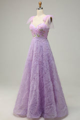 A-Line Light Green Tulle Prom Dress
