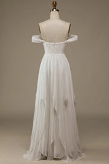 Ivory Bohemian Snow Spinning Asymmetric Lace Wedding Dress
