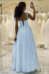 Wholesale Cute A Line Tie Straps Lace Up Long Corset Prom Dress prom dresses shops