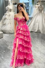 Wholesale Gorgeous Shiny A-Line Long Tiered Corset Prom Dress With Sequined Appliques prom dresses shops
