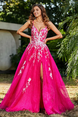 Aimishang Elegant Evening Dress Spaghetti Straps A Line Tulle Dress Prom Dresses