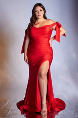 Aimishang Elegant Evening Dress Plus Size Off Shoulder Gown Long Prom Dresses