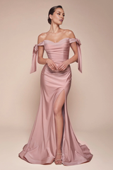 Aimishang Elegant Evening Dress Plus Size Off Shoulder Gown Long Prom Dresses