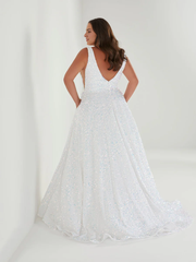 Aimishang Elegant Fall Wedding Guest Dress November Plus Size Velvet Sequin A-line Gown Evening Dress