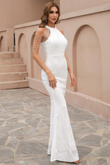 Black Sequin Mermaid Holiday Party Dress