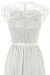 Navy Lace Formal Party Dress