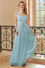 Elegant A Line Sweetheart White Long Lace Dress