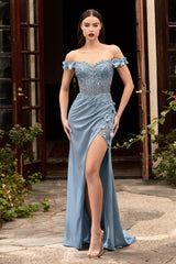 Cinderella Divine CD0186 Corset Long Prom Dress