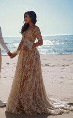 Lace Beach Bridal Dresses,Colored Wedding Dresses